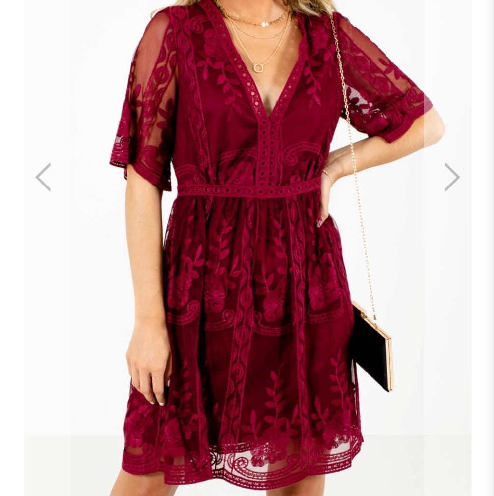 Bella Ella Boutique Light my Fire Mini Dress